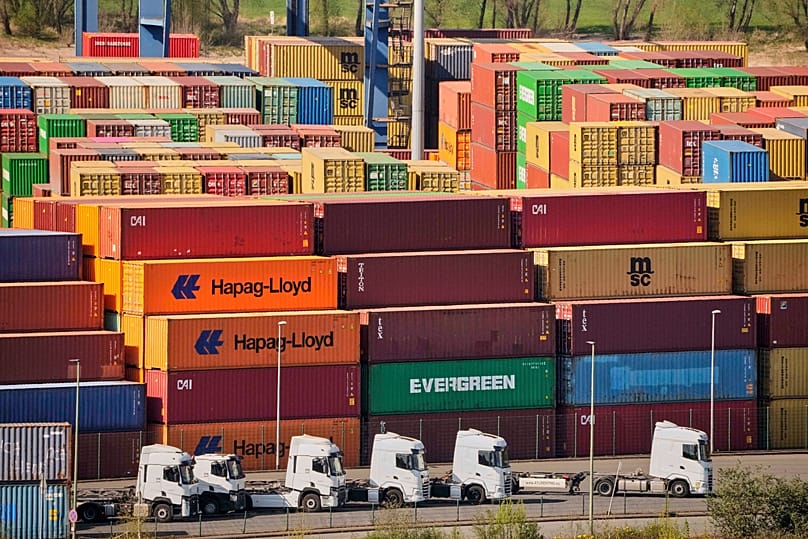 Containers in Germany - April 2025.