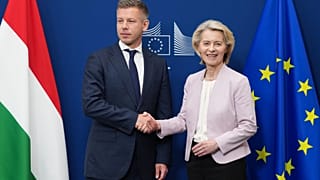 Magyar Péter és Ursula von der Leyen