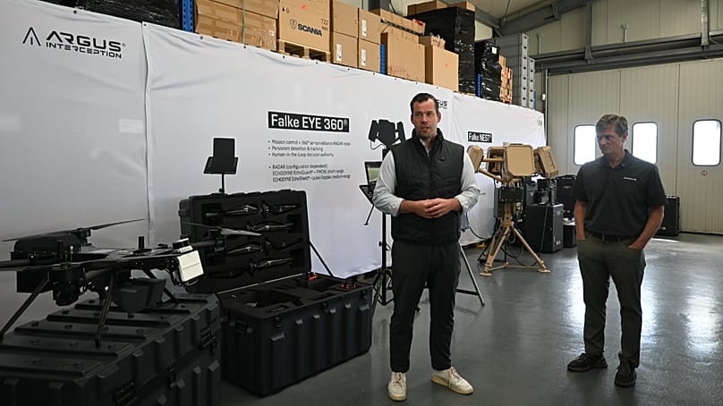 Steingräber und Frankenberg in der Argus Interception Fabrik