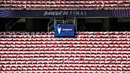 Az angol szurkolók szektora a budapesti Bajnokok Ligája labdarúgó döntő helyszínén, a Puskás Arénában 