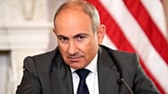 FILE: Armenia's PM Nikol Pashinyan participates in a signing ceremony with President Donald Trump and Azerbaijan's President Ilham Aliyev at the White House, 8 August 2025