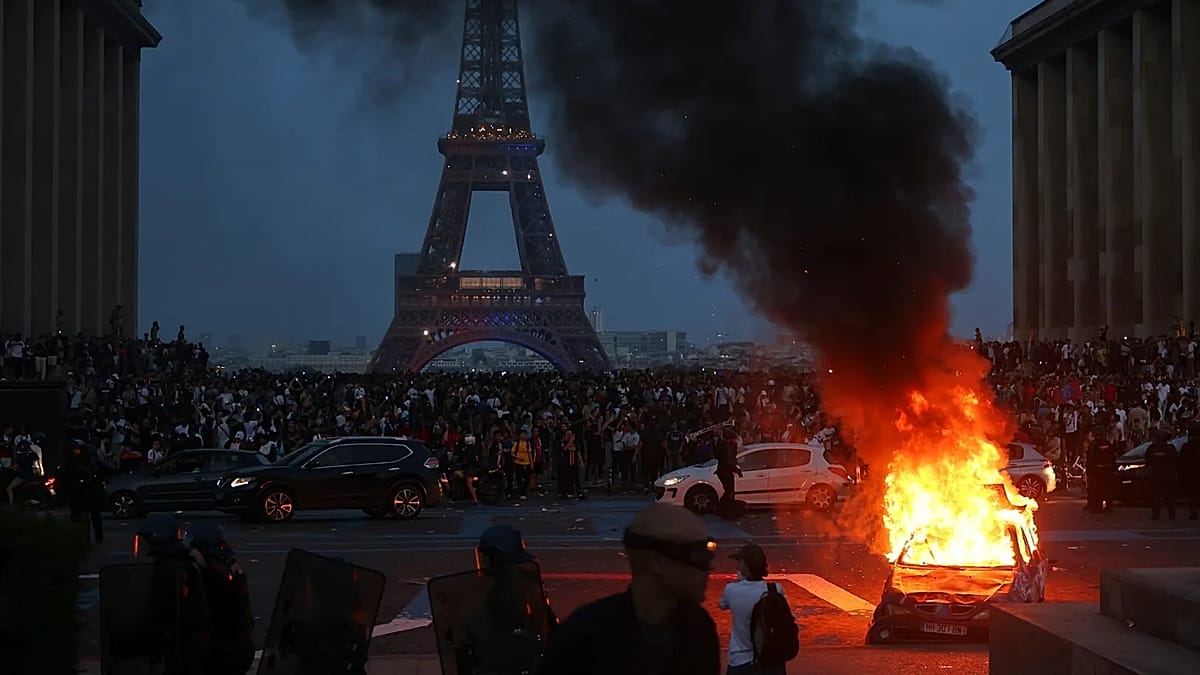 French police detain hundreds in Paris after violent celebrations of PSG’s Champions League title