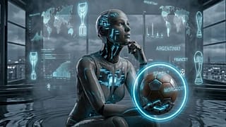 IA pensando quién gana el Mundial de Fútbol