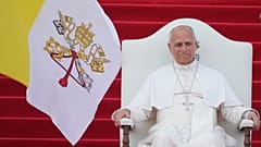 Archivbild: Papst Leo XIV. trifft Kulturschaffende auf dem Campus Leo XIV. der Nationaluniversität in Malabo, Äquatorialguinea, 21.04.2026
