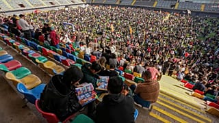 World Cup fans gather in Santiago for sticker swap as South Africa team resolves visa issues