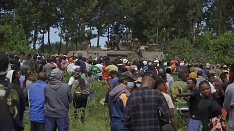 Kenyans protest against an Ebola quarantine centre  in Nanyuki, Kenya, June 1, 2026