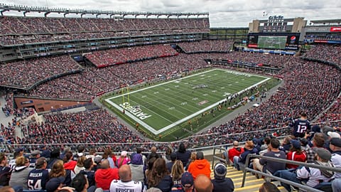 The NFL’s New England Patriots play at Gillette Stadium in Foxborough 