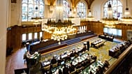 The interior of the Permanent Court of Arbitration in The Hague, 7 July, 2015