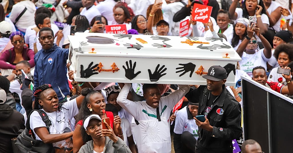 Kenyan activists protest rising cases of gender-based violence, femicide