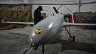 A serviceman of Ukraine's defense intelligence prepares an An-196 Liutyi (Fierce) one-way drone against Russia in an undisclosed location in Ukraine late May 28, 2026.