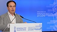 Pérez Llorca, en una imagen reciente del 29 de mayo de 2026 durante la presentación de un plan de presupuestos
