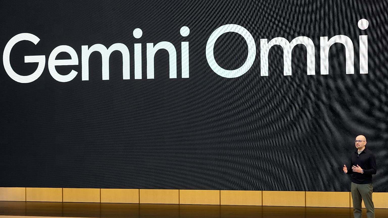 CEO Google DeepMind Demis Hassabis speaks about Gemini Omni at a Google I/O event in Mountain View, California, 19 May 2026