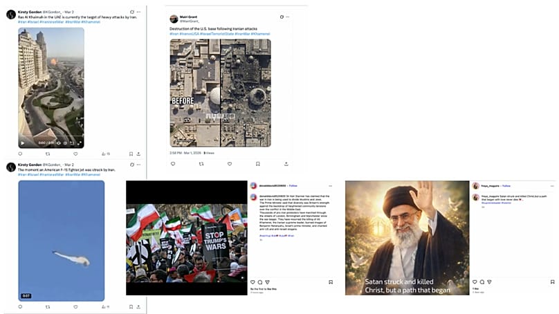 Accounts claiming to be from the British Isles quickly pivoted to posting pro-Iranian content after US-Israeli strikes on Iran in February. 