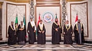  قادة دول مجلس التعاون الخليجي يلتقطون صورة جماعية عقب قمتهم في الرياض، 14 ديسمبر/كانون الأول 2021: