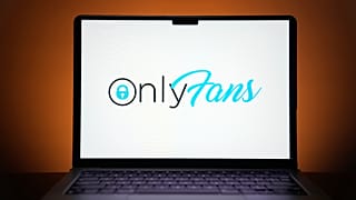 FILE - The OnlyFans logo is seen on a computer monitor in this posed photo, Dec. 7, 2023, in St. Louis