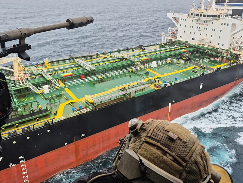 A french helicopter boarded the Tagor on Sunday after claims the captain refused to stop. 31 May, 2026.