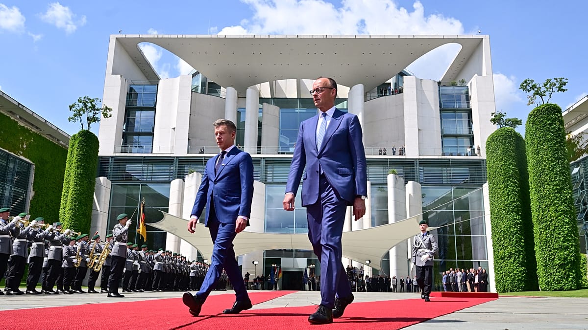 Rencontre entre Friedrich Merz et Péter Magyar à Berlin