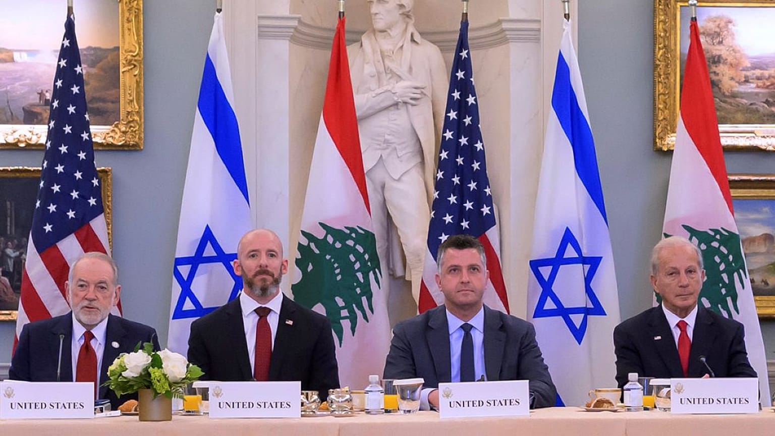  جولة جديدة من المباحثات المباشرة بين لبنان وإسرائيل في مقر وزارة الخارجية بواشنطن، يوم الثلاثاء 2 يونيو/حزيران 2026. 