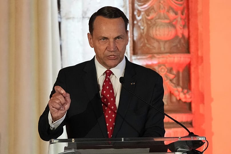 Polish Foreign Minister and Deputy Prime Minister Radoslaw Sikorski on September 2, 2025, in Florida, USA.