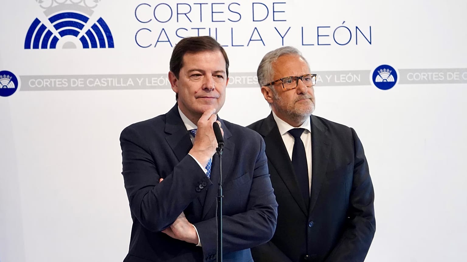 Alfonso Fernández Mañueco y Carlos Pollán.