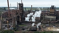 File - The older blast furnaces Schwelgern of thyssenkrupp are in operation in Duisburg, Germany. 8 October 2024