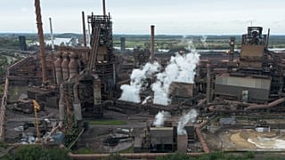 File - The older blast furnaces Schwelgern of thyssenkrupp are in operation in Duisburg, Germany. 8 October 2024