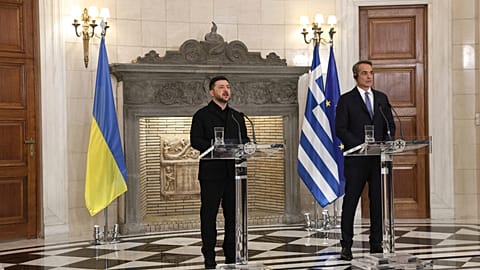 Ο Βολόντιμιρ Ζελένσκι στο Μέγαρο Μαξίμου, Νοέμβριος 2025
