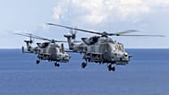 Royal Navy helicopters.