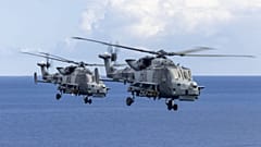 Royal Navy helicopters.