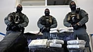 Several bags of cocaine that were seized by German customs are seen at a press conference at the Customs Criminal Investigation Office in Cologne, 3 June, 2026