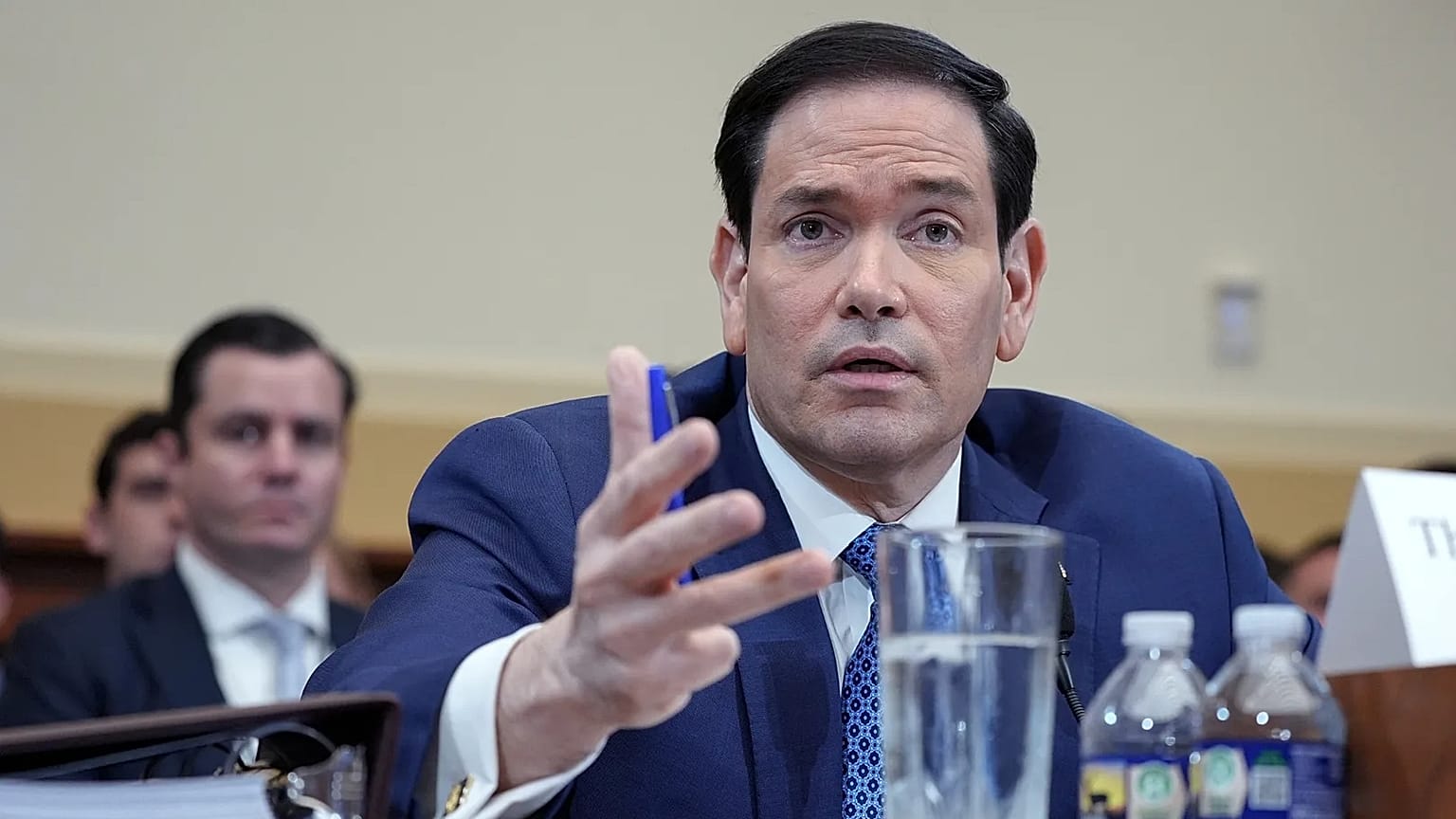 El secretario de Estado, Marco Rubio, interviene durante una audiencia del Comité de Asuntos Exteriores de la Cámara de Representantes, el 3 de junio de 2026, en el Capitolio.