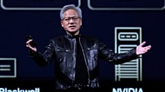 Der Nvidia-Chef Jensen Huang hält am Montag, dem 1. Juni 2026, auf der Computex 2026 in Taipeh, Taiwan, eine Rede.