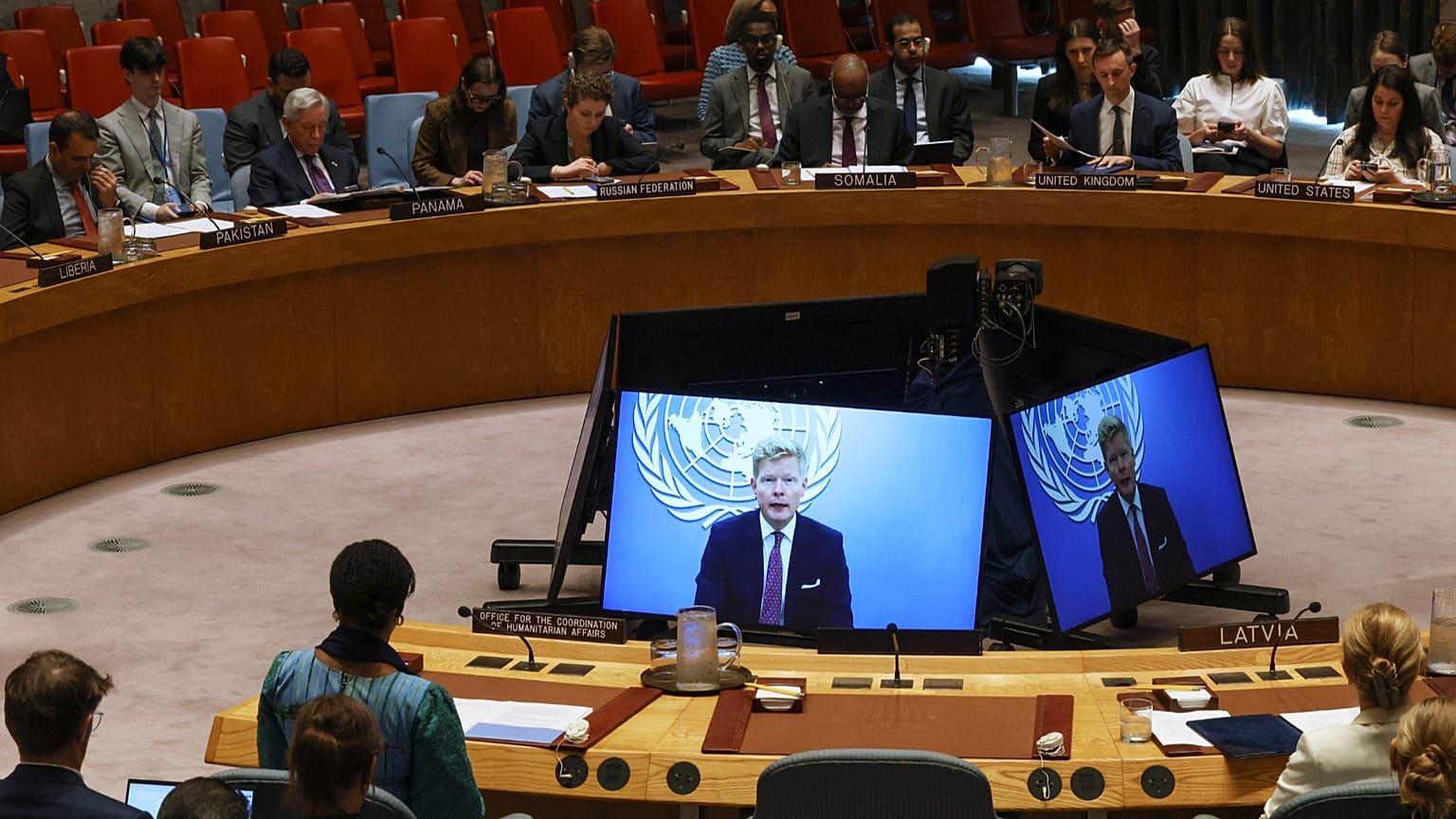 UN-Sicherheitsrat, UN-Hauptgebäude in New York, USA, 14. April 2026