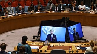 UN-Sicherheitsrat, UN-Hauptgebäude in New York, USA, 14. April 2026