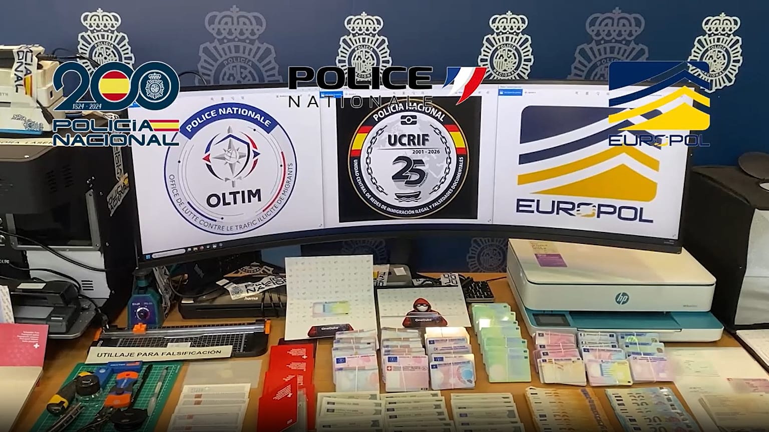 Captura de pantalla de la intervención de la Policía