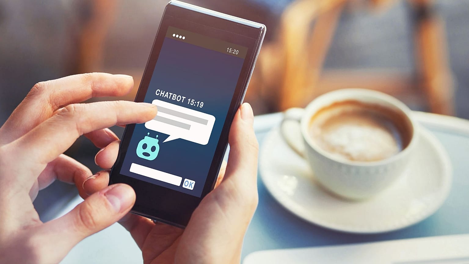 Stock image of an AI chatbot