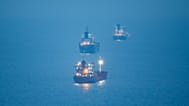 FILE: Tanker ships are anchored at the Black Sea near the Bosphorus Strait in Istanbul, 15 December 2022