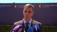 Sánchez comparece ante los medios en una cumbre de los Balcanes Occidentales en Tivat, Montenegro, el 5 de junio de 2026