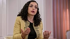 Vjosa Osmani Pristinában 2023. szeptember 29-én 