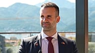 Premier Montenegros Milojko Spajić im Gespräch mit Euronews in Tivat, 5. Juni 2026