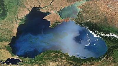 Karadeniz'in uydudan görüntüsü