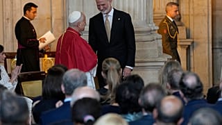 Papa Leone XIV ricevuto da Re Felipe VI al Palazzo Reale di Madrid (6 giugno 2026)