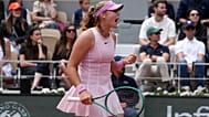 Mirra Andreeva a Roland Garros női döntőjében Párizsban, 2026. június 6-án.