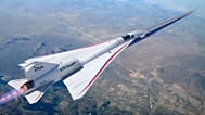 Avión X-59 en su primer vuelo supersónico