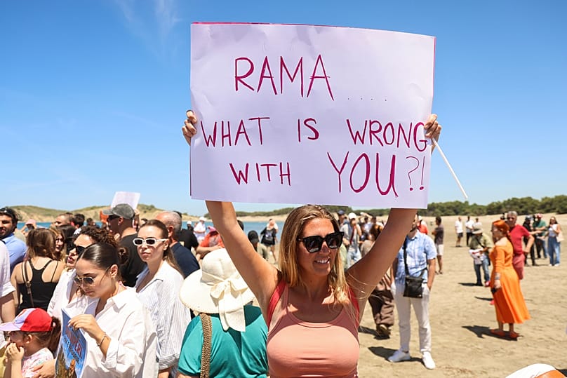 Διαδήλωση στην Αλβανία