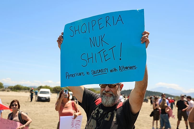Διαδήλωση στην Αλβανία