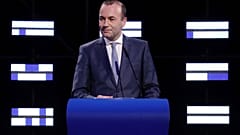 Manfred Weber, Mayıs 2019'da Brüksel'deki Avrupa Parlamentosu'nda konuşuyor.
