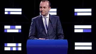 Manfred Weber interviene en el Parlamento Europeo en Bruselas en mayo de 2019.