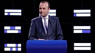 Manfred Weber s'exprime au Parlement européen à Bruxelles en mai 2019.