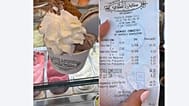 Lo scontrino da 44 euro per due gelati pubblicato sui social dalla turista statunitense Nicole Ann